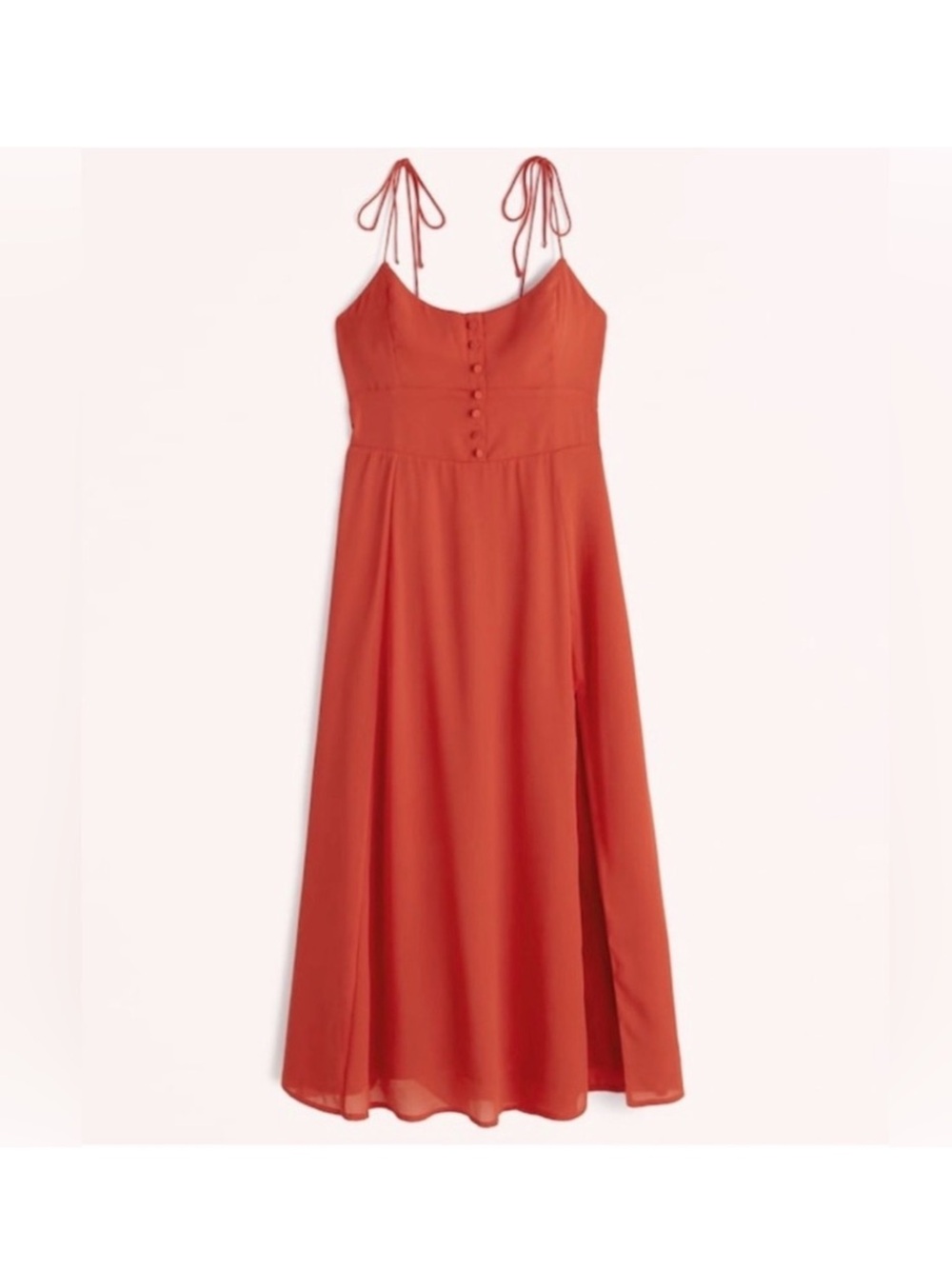 Abercrombie Tie-Strap Corset Midi Dress